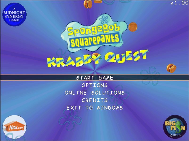 spongebob pc game krabby quest